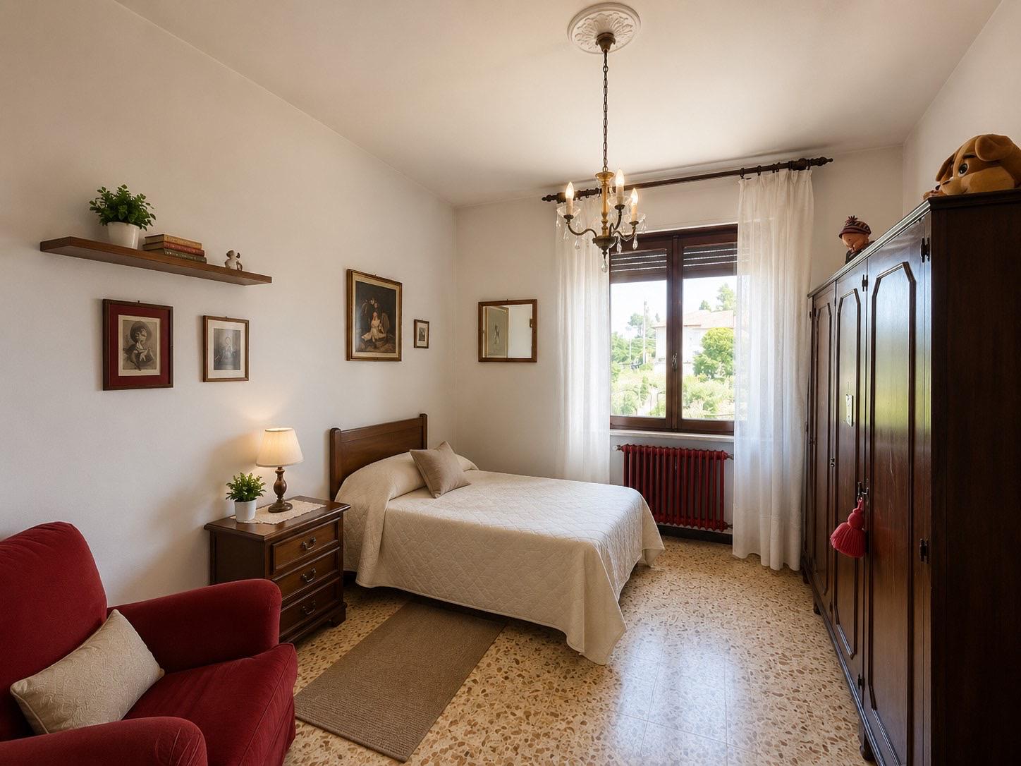 Bedroom with vineyard view