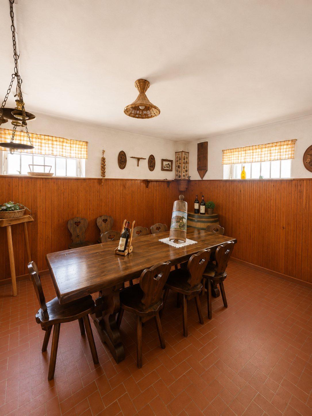 Spacious ground-floor room with kitchen area
